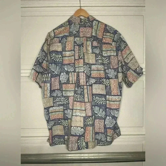 Vintage Cooke Street Reverse Print Honolulu Hawaii Short Sleeve Button Down 2XL - Picture 5 of 6